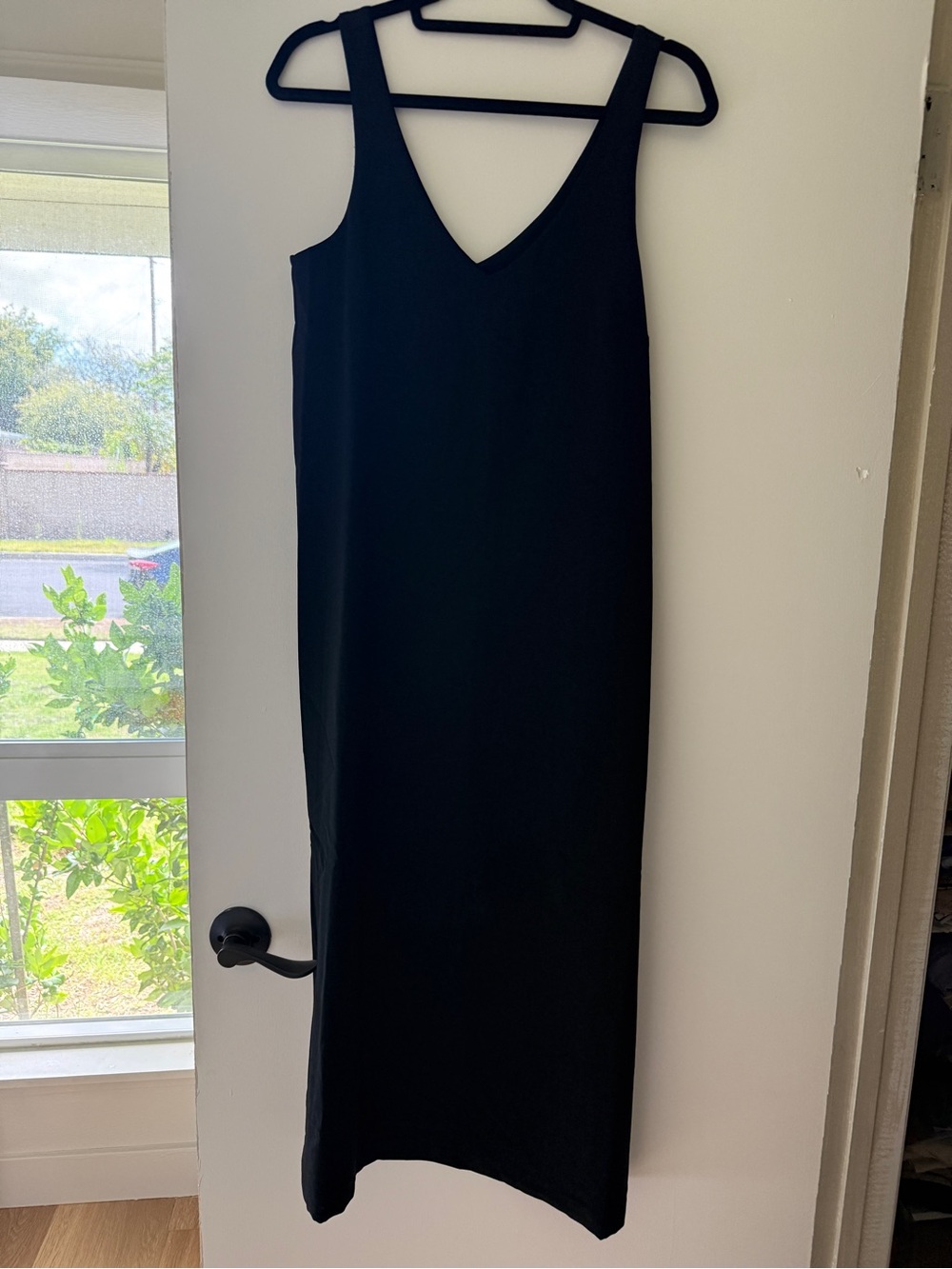 Used Lululemon Classic Black V-Neck Women's Slip Dress. Size 6